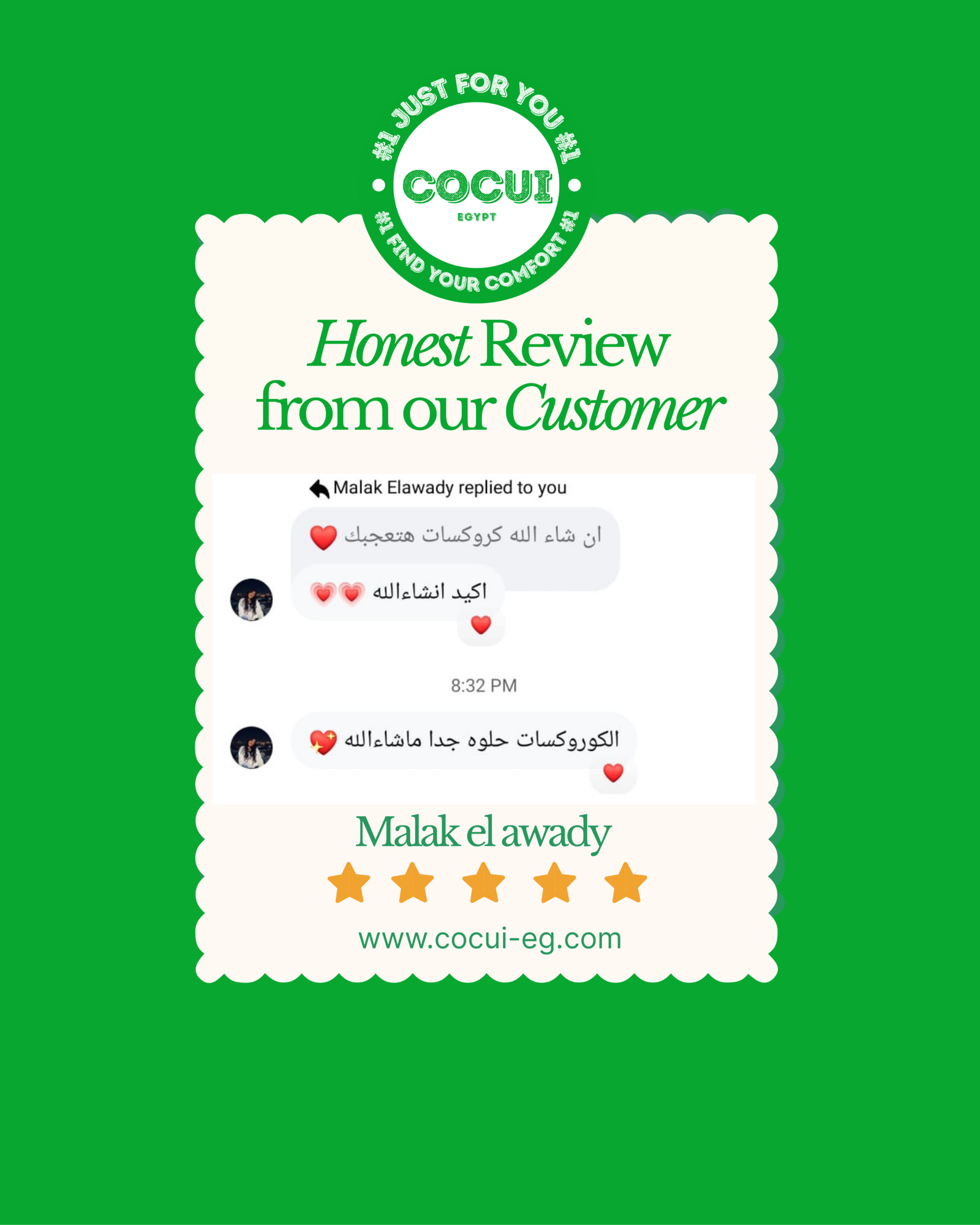 colorful minimalist playful customer review instagram post