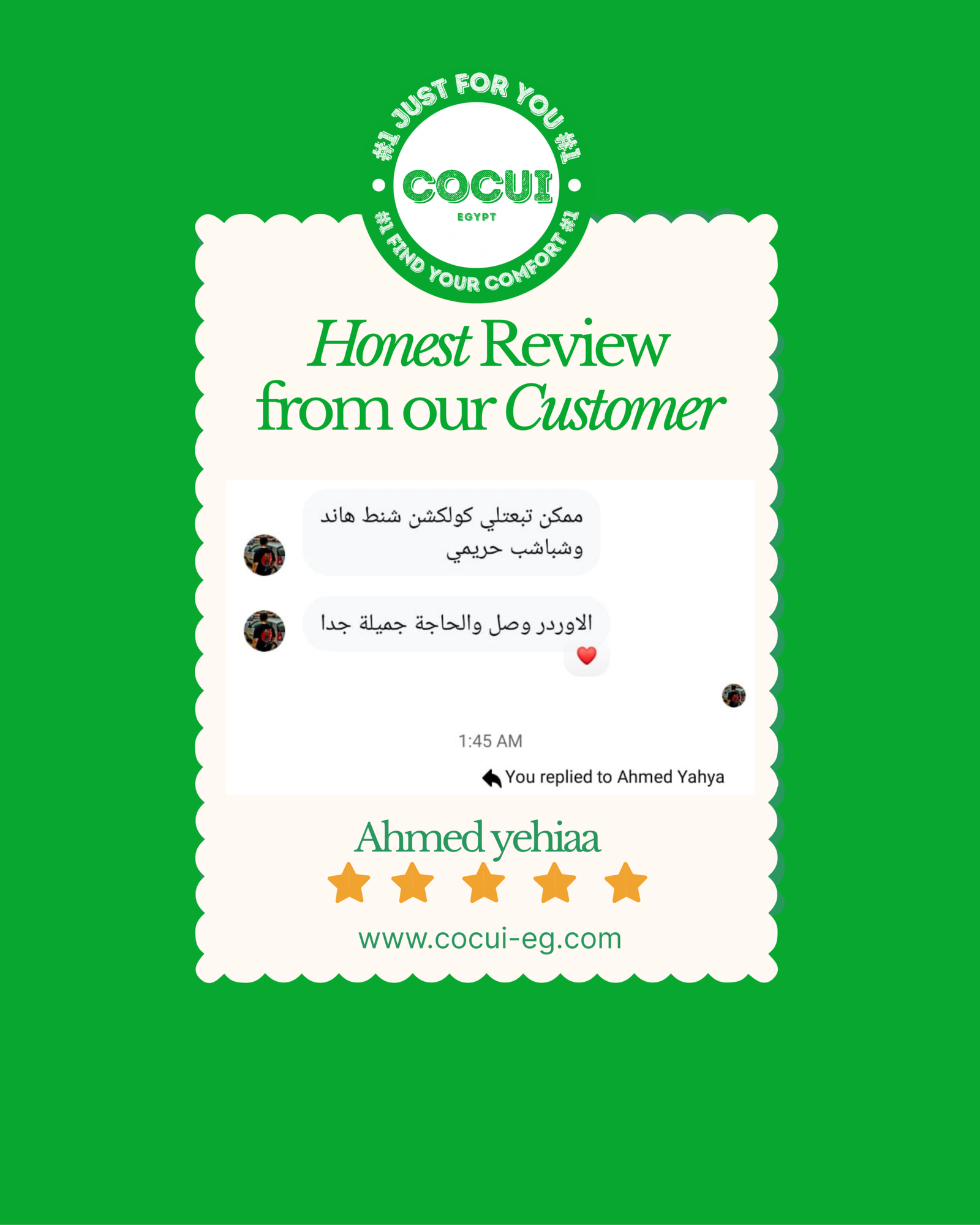 colorful minimalist playful customer review instagram post