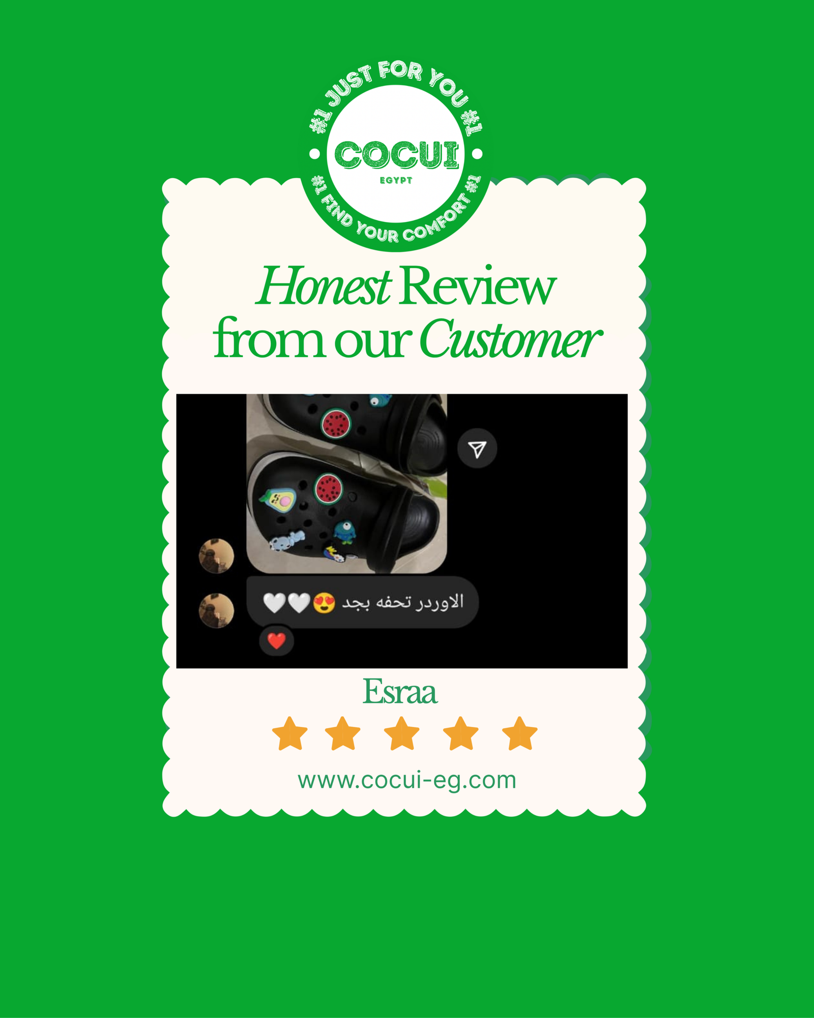 colorful minimalist playful customer review instagram post