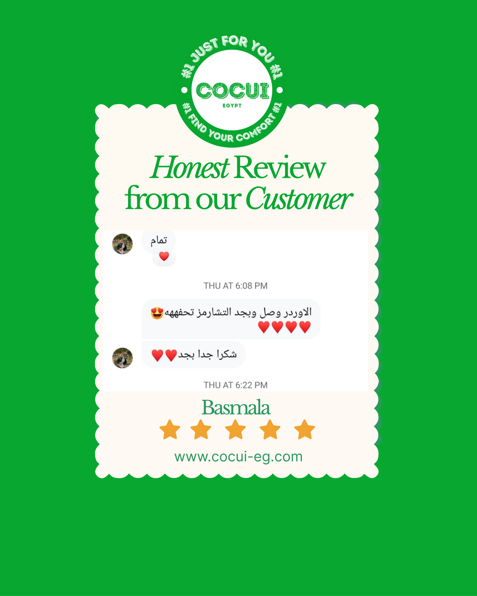 colorful minimalist playful customer review instagram post